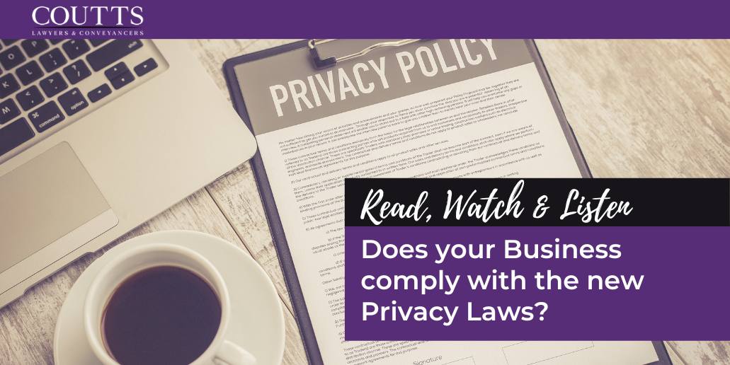 Does your Business comply with the new Privacy Laws?
