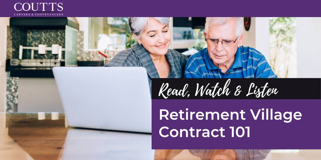 Retirement Village Contract 101