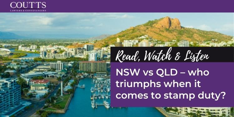 NSW vs QLD – who triumphs when it comes to stamp duty?