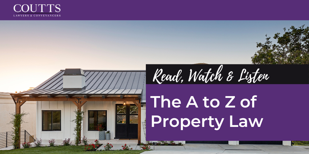 The A to Z of Property Law