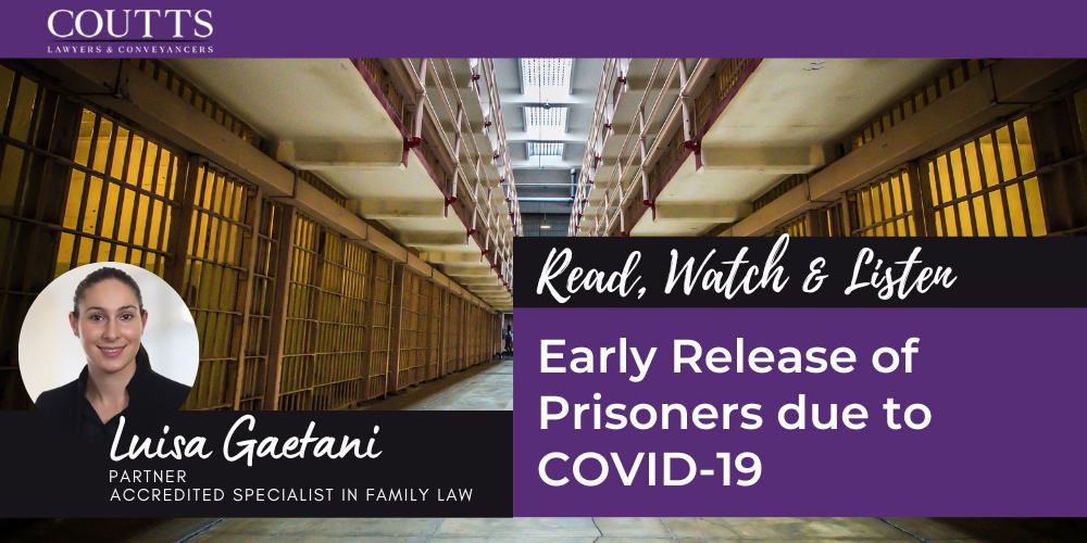 Early Release of Prisoners due to COVID-19