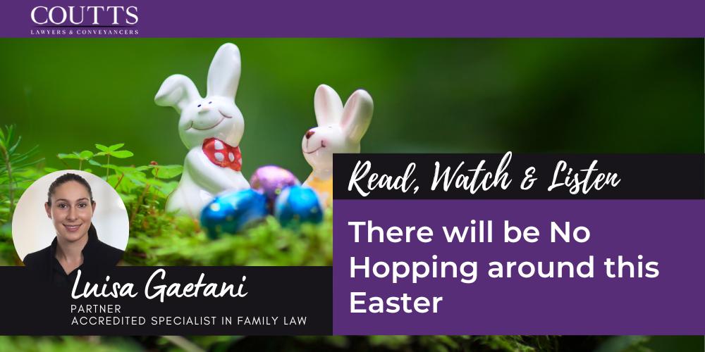 There will be No Hopping around this Easter