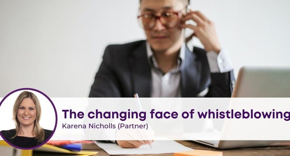 Changing face of Whistleblowing