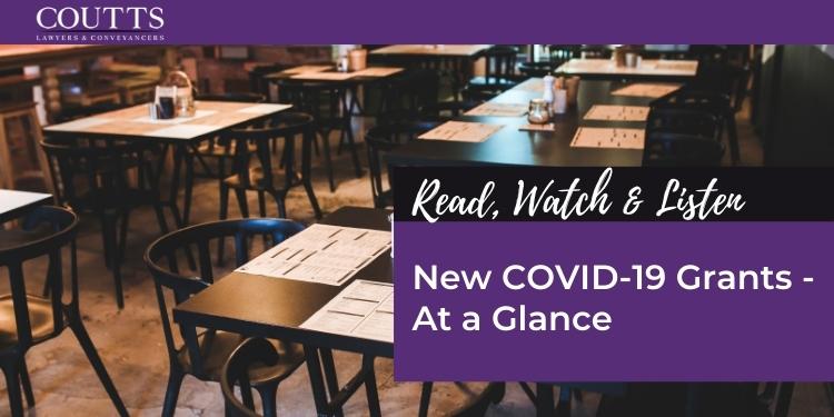 New COVID-19 Grants - At a Glance
