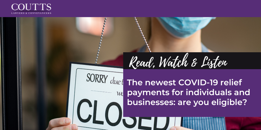 The newest COVID-19 relief payments for individuals and businesses: are you eligible?