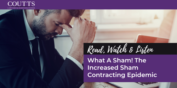 What A Sham! The Increased Sham Contracting Epidemic
