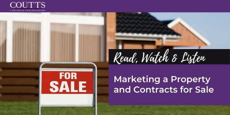 Marketing a Property and Contracts for Sale