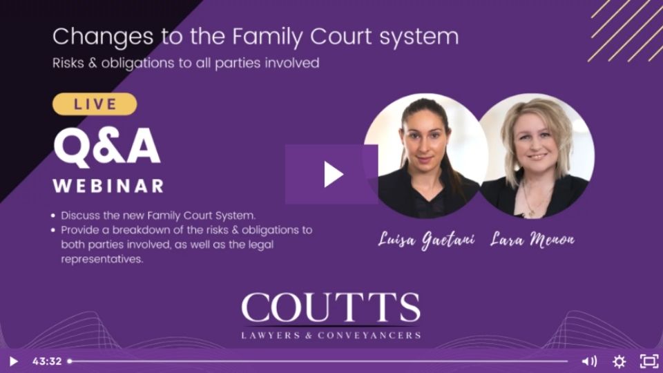 changes to the family court system