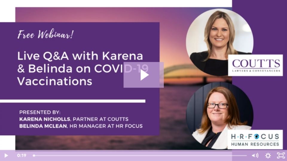 Live Q&A with Karena & Belinda on COVID-19 Vaccinations
