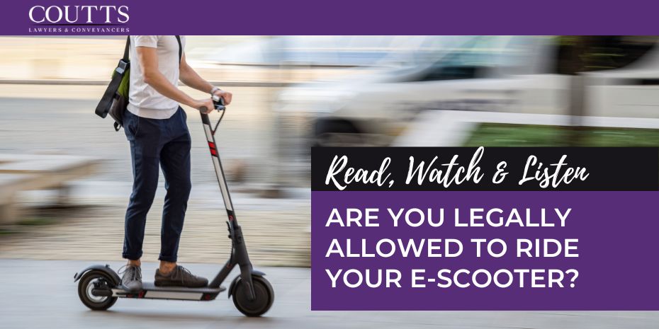 ARE YOU LEGALLY ALLOWED TO RIDE YOUR E-SCOOTER?