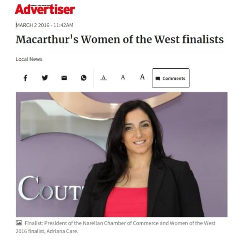 Macarthur's Women of the West finalists
