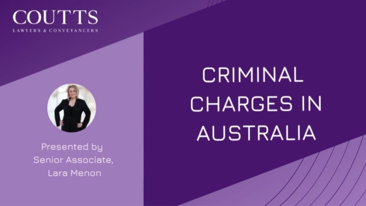 criminal charges in australia