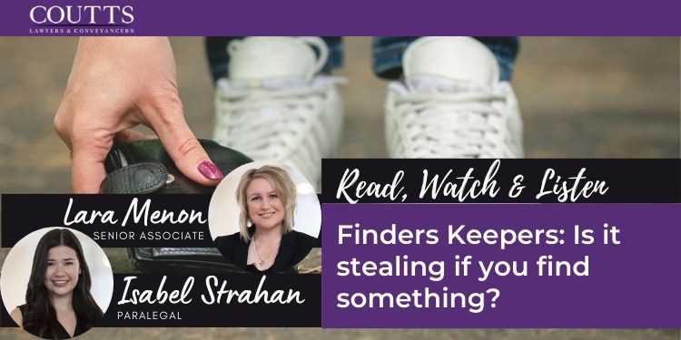 Finders Keepers: Is it stealing if you find something?