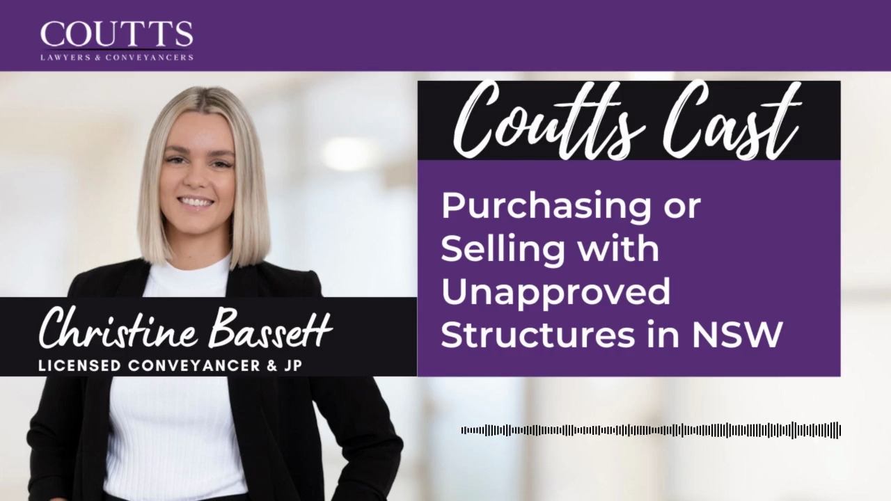 Purchasing or Selling with Unapproved Structures in NSW