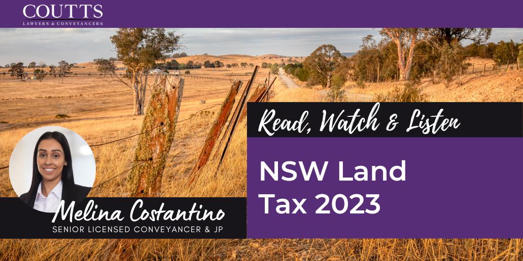 NSW Land Tax 2023