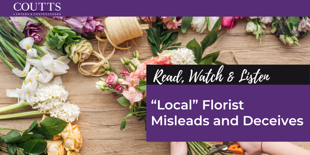 “Local” Florist Misleads and Deceives