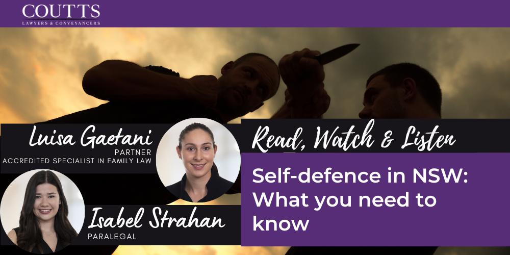 Self-defence in NSW: What you need to know