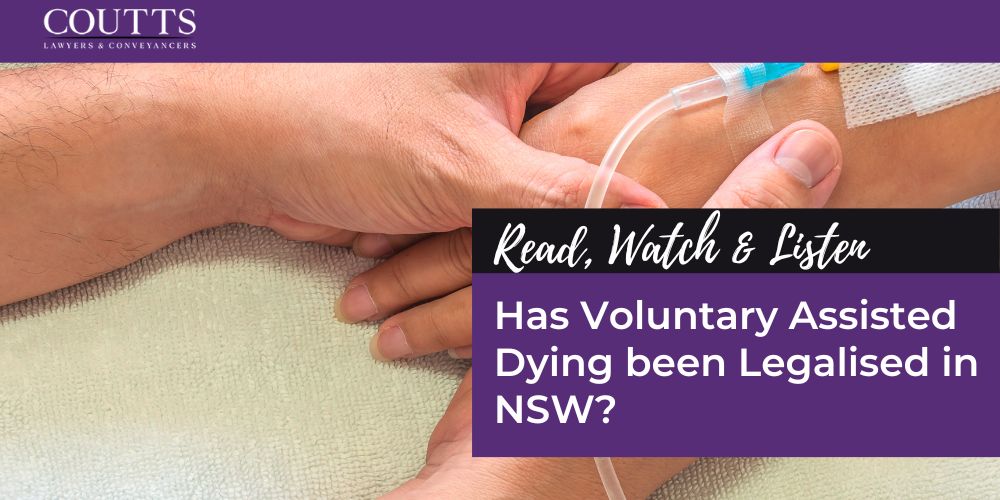 Has Voluntary Assisted Dying been Legalised in NSW?