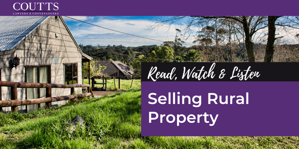 Selling Rural Property