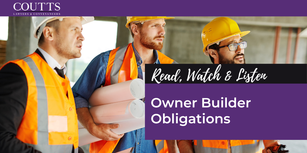 Owner Building Obligations