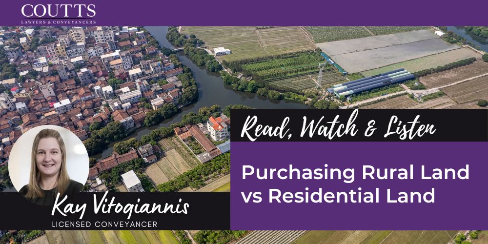 Purchasing Rural Land vs Residential Land