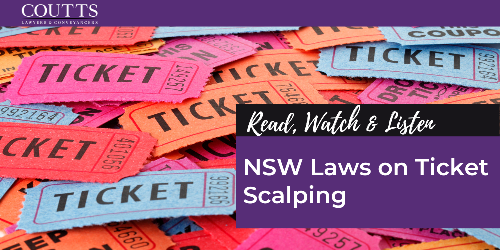 NSW Laws on Ticket Scalping
