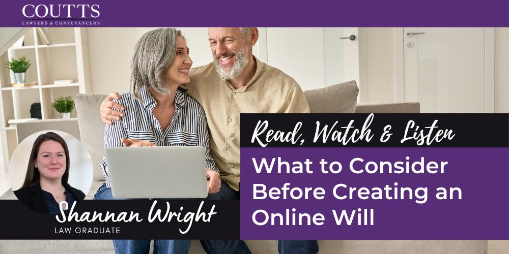 What to Consider Before Creating an Online Will