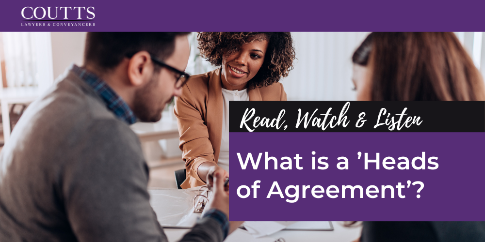 What is a ’Heads of Agreement’?