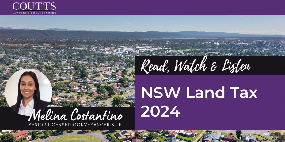 NSW Land Tax 2024