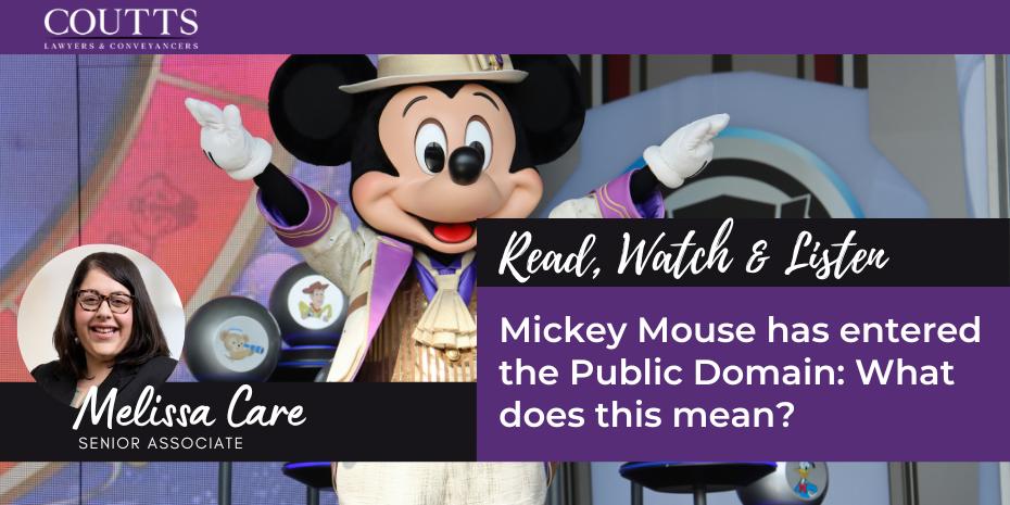 Mickey Mouse has entered the Public Domain: What does this mean?