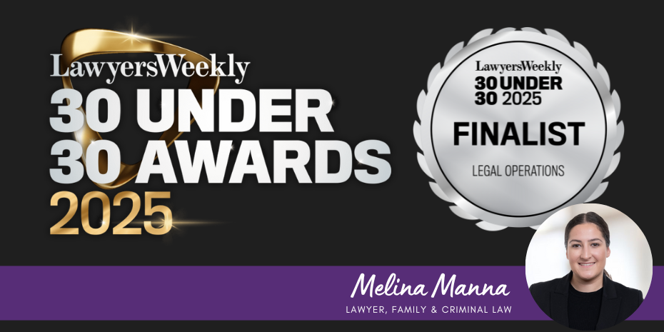 Melina Manna from Coutts Lawyers & Conveyancers Narellan has been named as a finalist in the 30 Under 30 Awards for Legal Operations! 