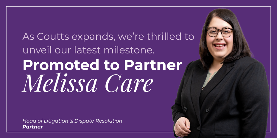Coutts Promotes Melissa Care to Partner as Firm Expands Regional Influence